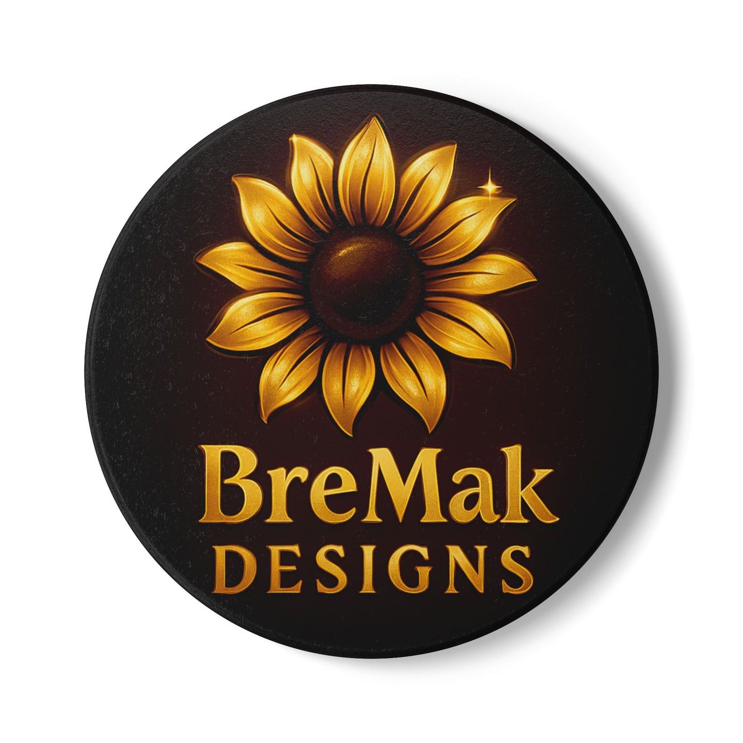 Sunflower Ceramic Coaster, Kitchen Decor, Gift for Garden Lovers, Drinkware Accessory, Home Bar Essentials, Eco-Friendly Home Decor